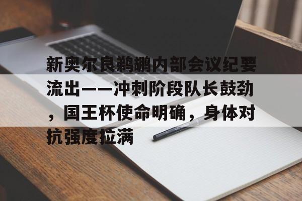金年会app注册-新奥尔良鹈鹕内部会议纪要流出——冲刺阶段队长鼓劲，国王杯使命明确，身体对抗强度拉满的简单介绍
